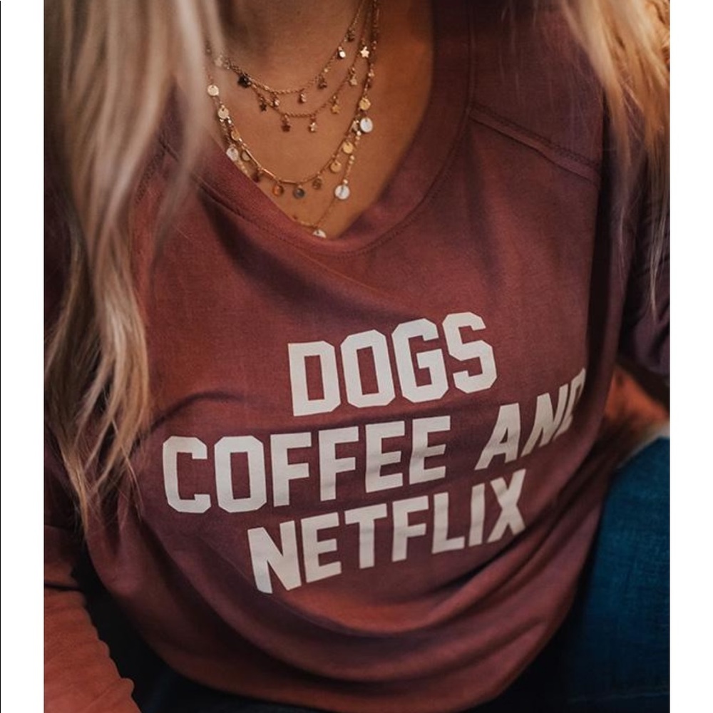 Dogs Coffee and Netflix sweater